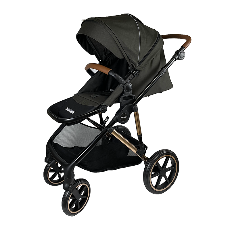 Lyxig hög sikt Baby Stroller bärbar hopfällbar justerbar barnvagn RA-U08